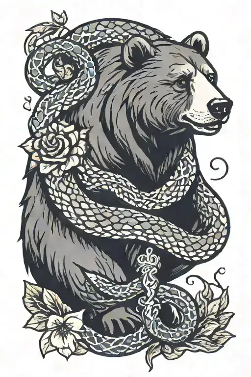 Bear And Snake With Date 7-17-21