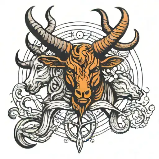 Capricorn And Taurus Symbol