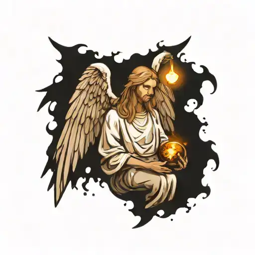 Seraphim Angel With Glowing Coal In His Hand
