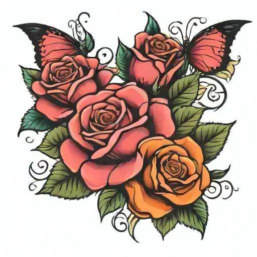 Rose And Five And M And L And P And A