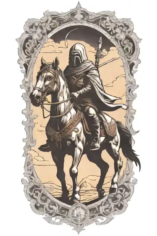 Darth Revan As A Four Horseman Looking Himself On A Horse