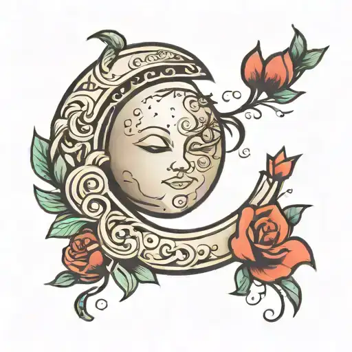 Moon And Heart Simple