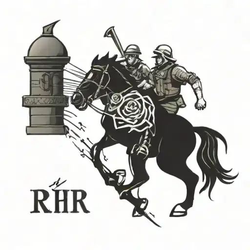 Make Me A Father's Tattoo Incorporating The Initials Rhr Mnr Jcr Jcr Jcr