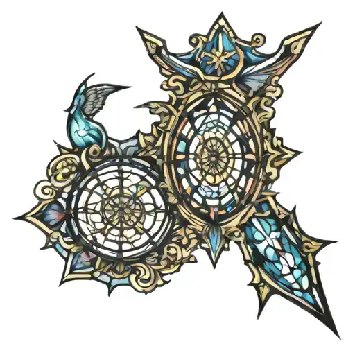 Catholic Cathedral Stained Glass Shards