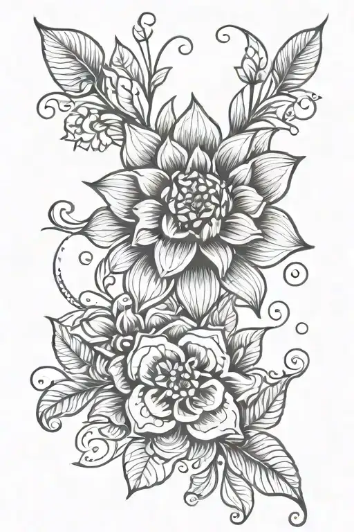 Fineline Ornamental Floral