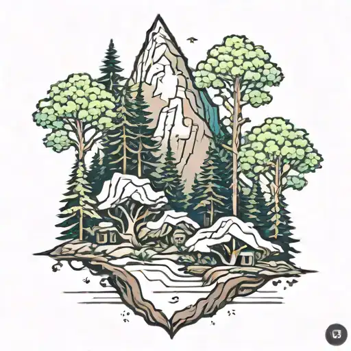Nature Mountain Trees Looking
