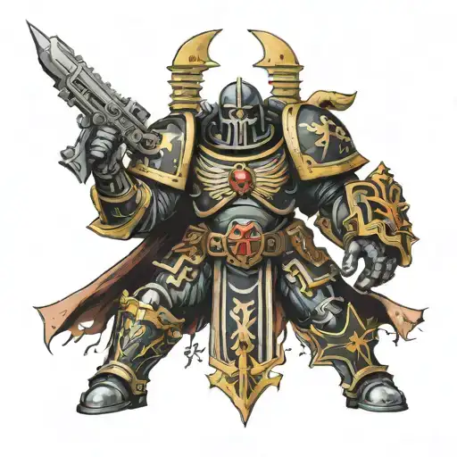 Warhammer 40K Black Templar Space Marine