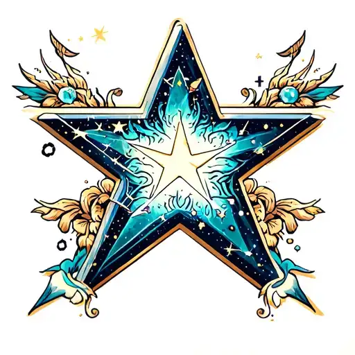 Trashy Y2k Star Constellation