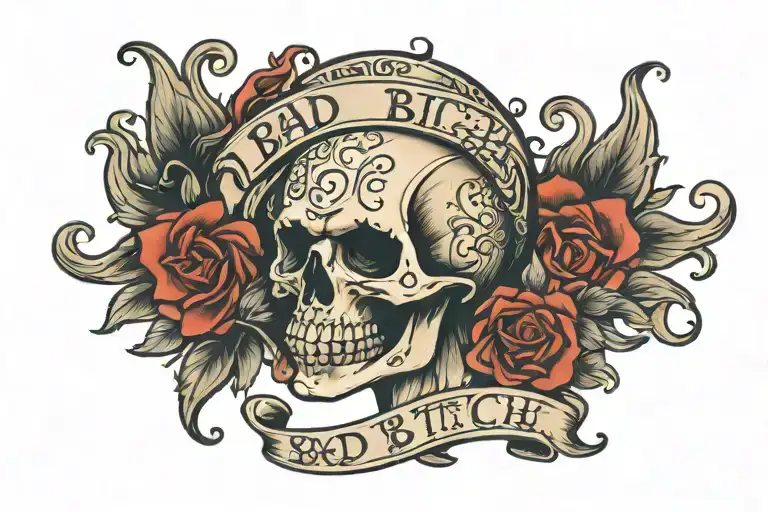 Bad Bitch In Cursive