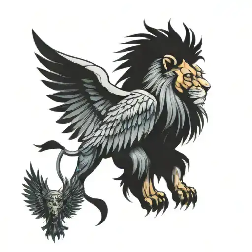 Lion With Wings Made