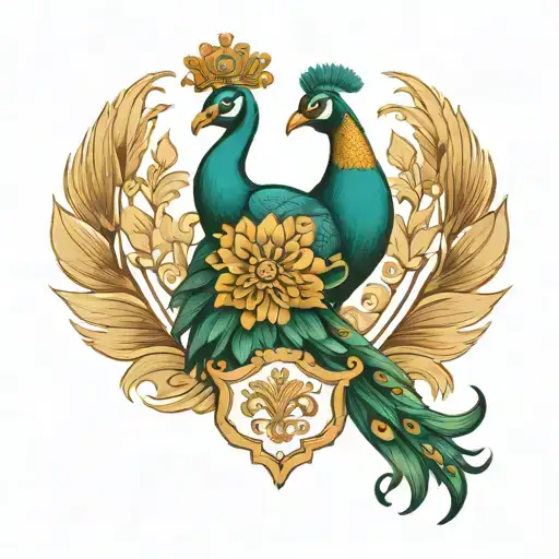 Peacock Coat Of Arms