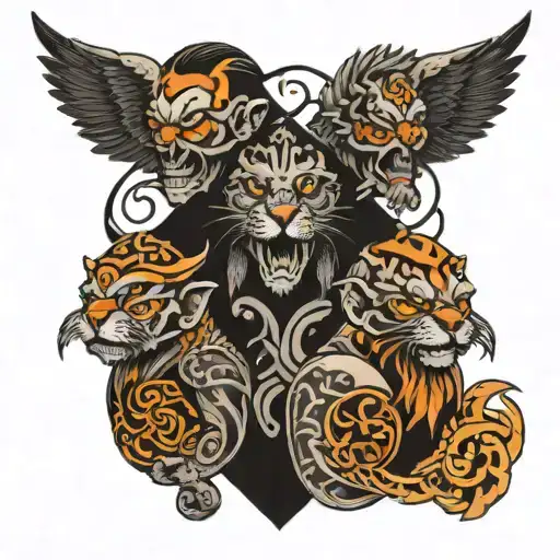 3 Brothers Keeper Tattoo Black