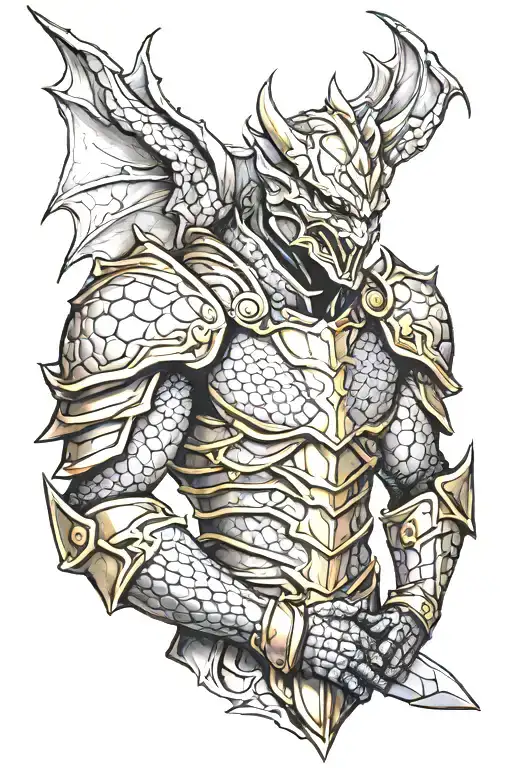Dragon Skin Knight Armor Sleeve