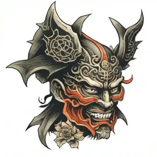 Pion Samurai Mask Surrounded On