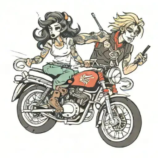 Gemini With Dirtbike Rider Teeing