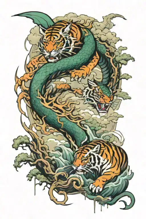 Dragon Vs Tiger Landscape