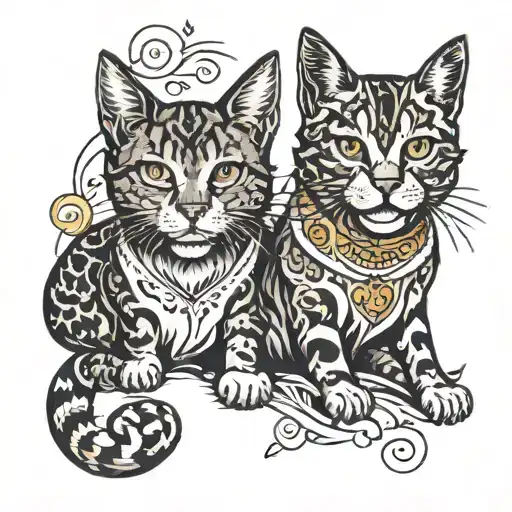 A Dog And A Cat Together