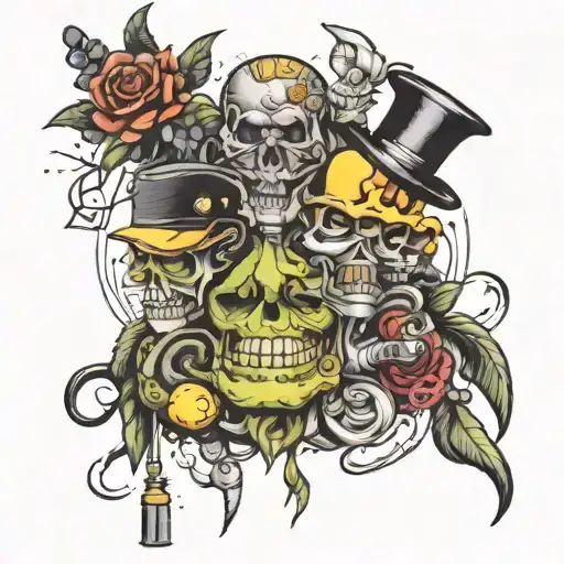 Mystical Gangster Drugs Hierarchical