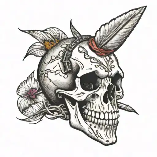 Skull And Assateague Island