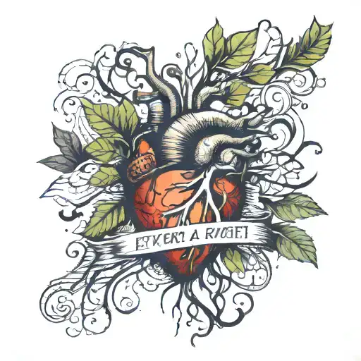 Every Line Is A Root In The Shape Of A Heart