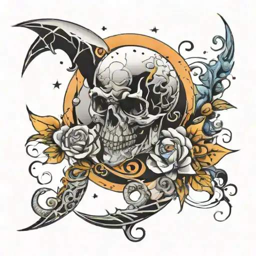 Carbation And Moon Merging Together