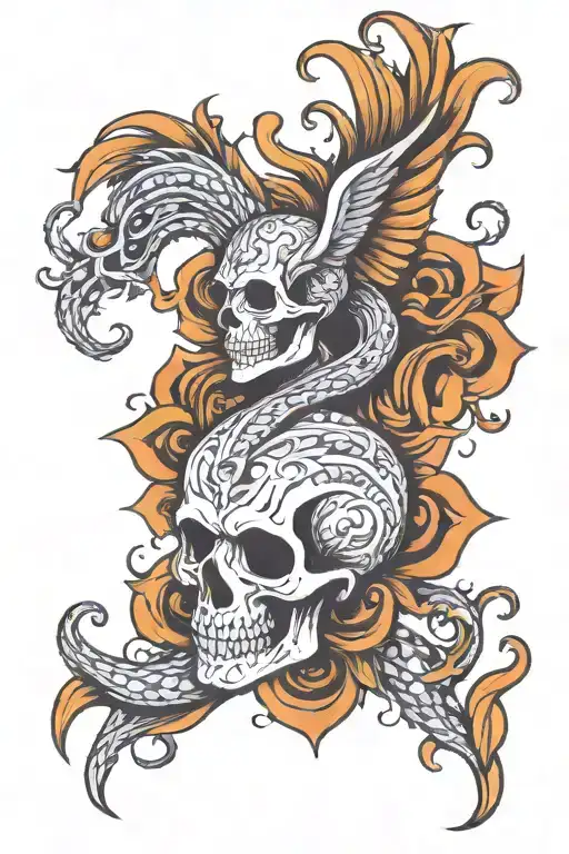 Male Tattoo Representing Rebirth And Confidence