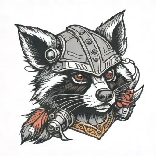 Raccoon Spartan Helmet
