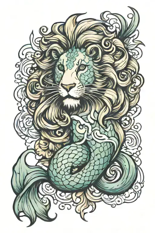 Lion Mermaid
