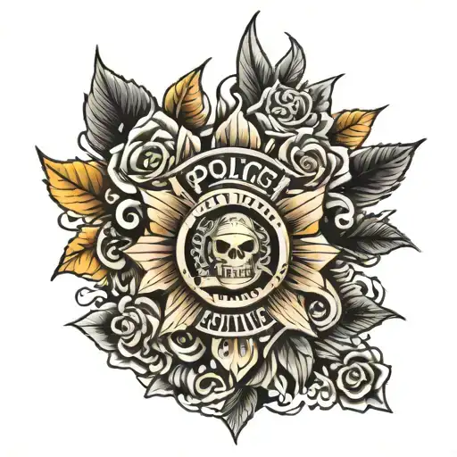 Police Tattoos For Men