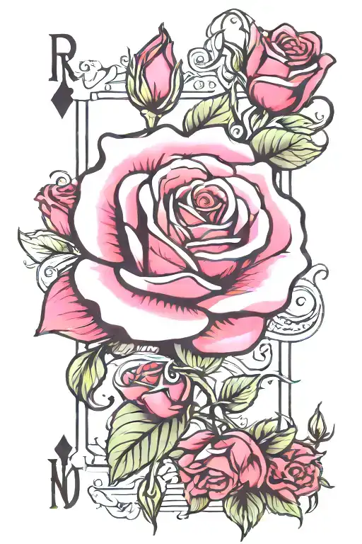 Card Deck Rose