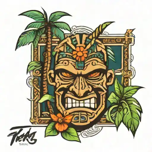 Palm Tree Tiki Kane