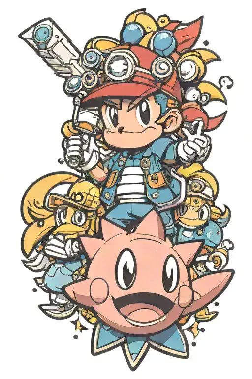 Pokemon Mariobros Kirby Sonic Costume