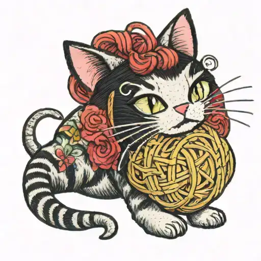 Yarn Ball Cat Book Crochet