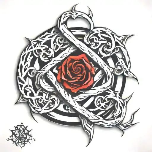 For Life Symbol Intertwined
