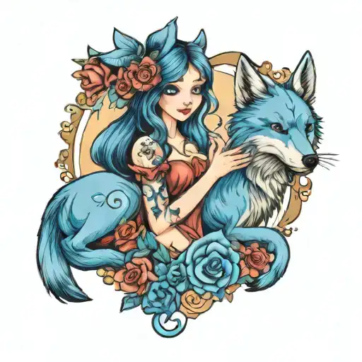 Blue Fairy In Love With A Wolf