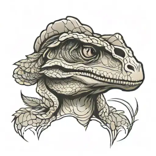 Cute Velociraptor Portrait