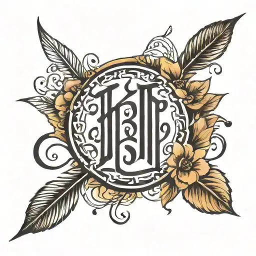 Unalome With The Word Purpose In A Calligraphy Style