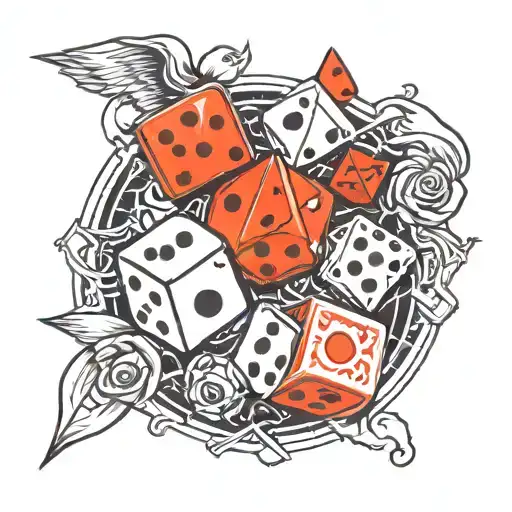 Dice And Boardgame And Card Games