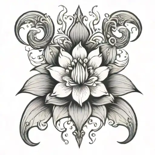 Capricorn Lotus Flower