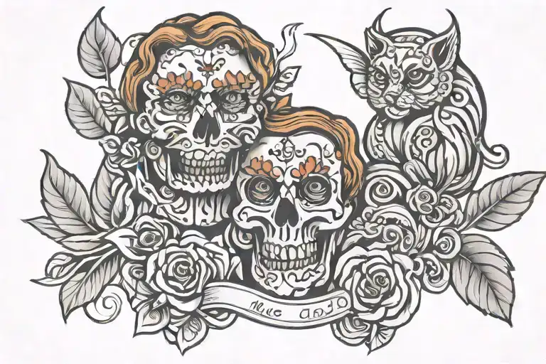 Fine Line Tattoo With Mom And Dad