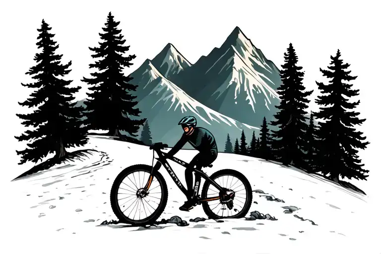 Mountain Bike Hills Trees