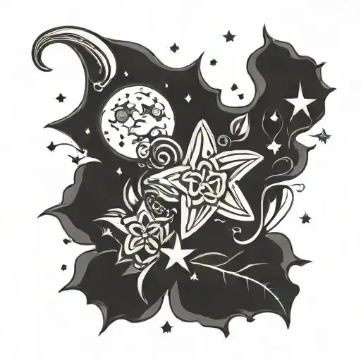 Moon Stars Memorial For Mawmaw