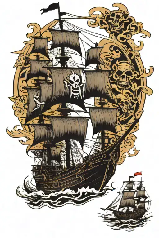 Pirate Ship Attacked By Karken