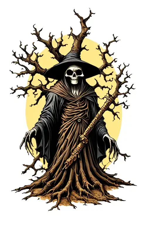 Oak Tree Grim Reaper