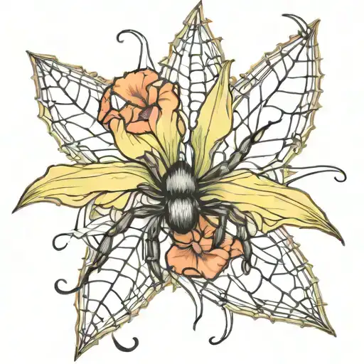 Narcissus Carnation Gladiolus Spiderweb Spider