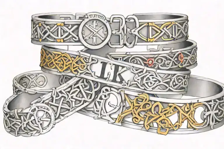 Link Bracelet Roman Numerals Representing Important Dates
