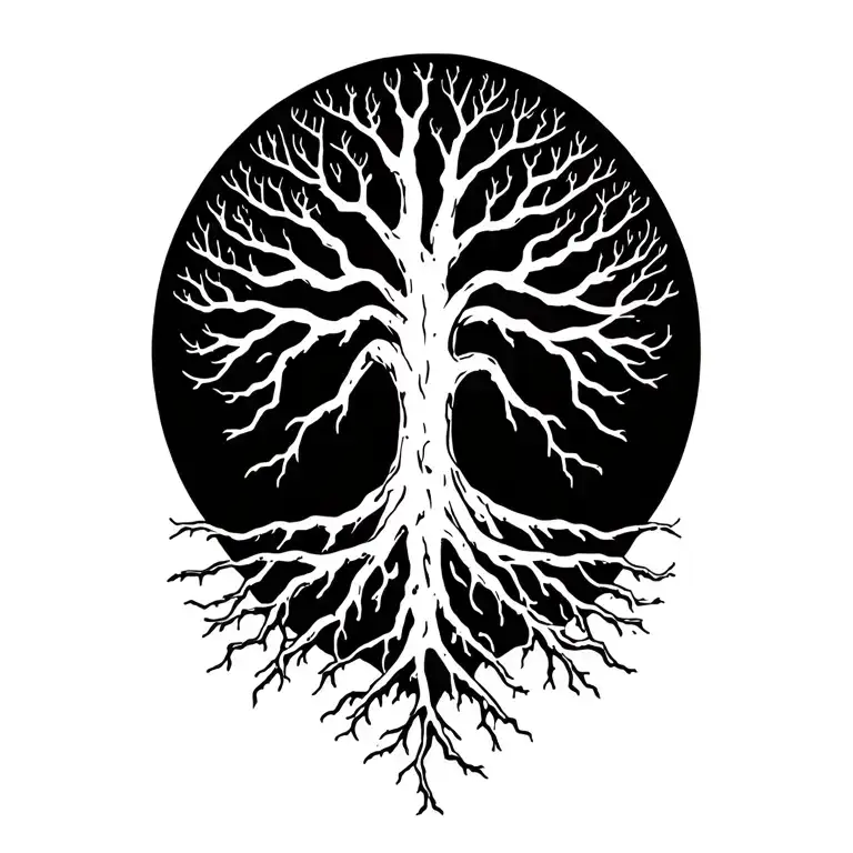 Nordic Tree Roots Spreading