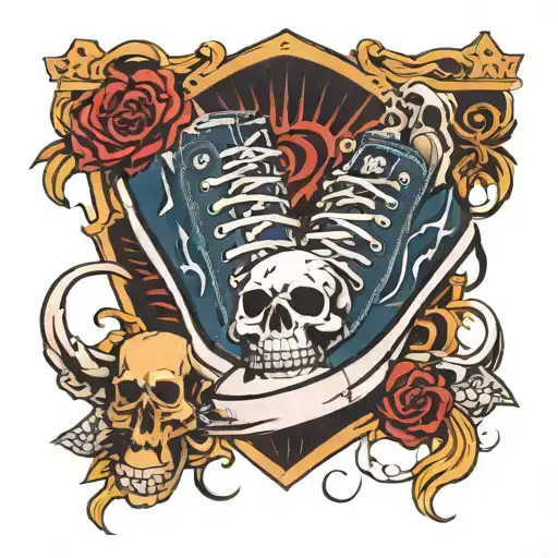 Chuck Taylor And Skull