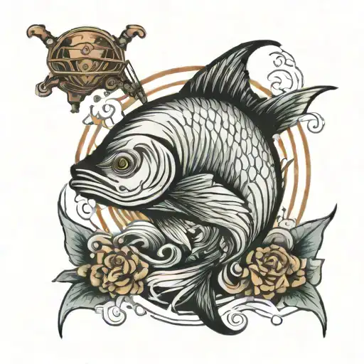 Fishing And Ship With Nordic Influence