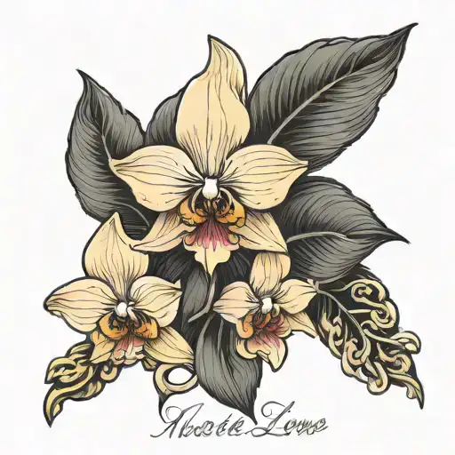 Orchid Flower With The Name Nicole Love Forever